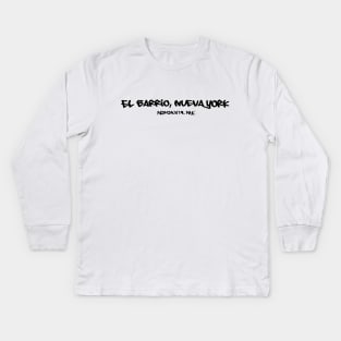 El Barrio,  Nueva York Kids Long Sleeve T-Shirt